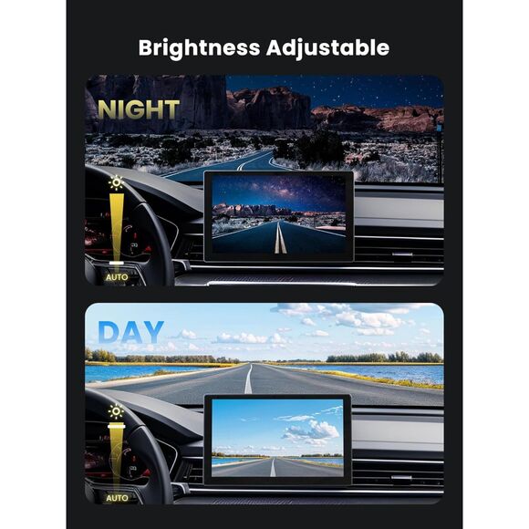 Carplay Screen for Car, 9 Portable Wireless Android Auto, 4K Dash Cam - Picture 7 of 8